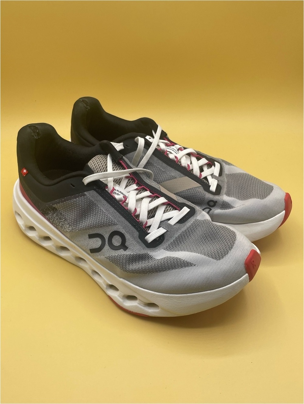 The On Cloudsurfer Next Gray, Black & Red